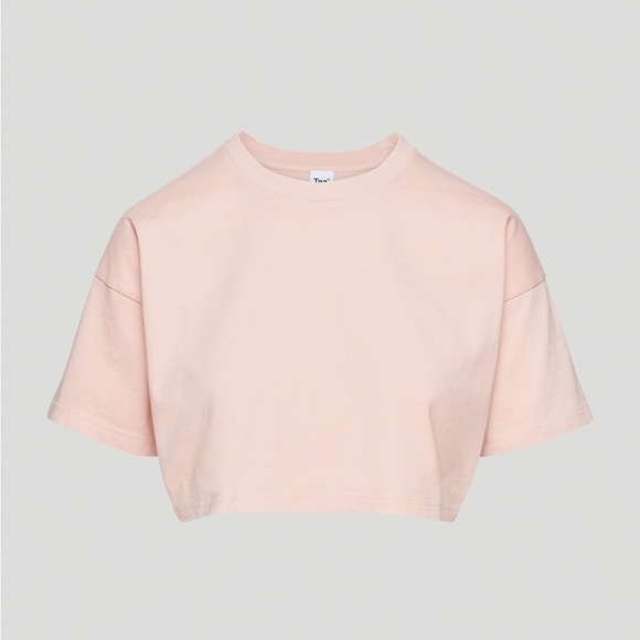 TNA Tops - TNA| Aritzia| Light Pink Short Sleeve Cropped Tee Shirt Sz 2XS
